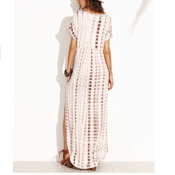 Boho Tie Dye Maxi Dress w/ Pockets - Size S - Picture 3 of 6